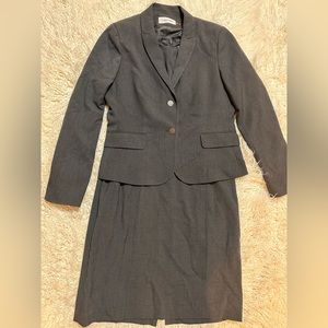 Calvin Klein professional gray dress with matching jacket. Size 12.